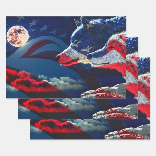 Wolf Inpakpapier Vel (Set)