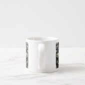 Wolf Inspirational graphic Portrait Espresso Kop (Achterkant)