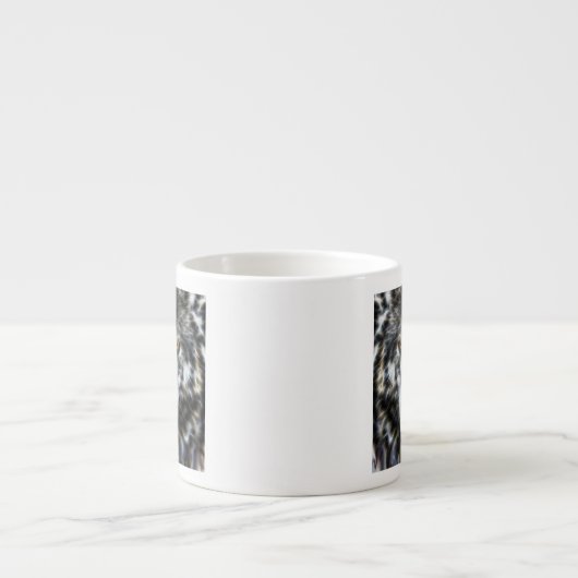 Wolf Inspirational graphic Portrait Espresso Kop (Voorkant)