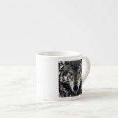 Wolf Inspirational graphic Portrait Espresso Kop (Voorkant rechts)
