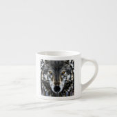 Wolf Inspirational graphic Portrait Espresso Kop (Rechts)