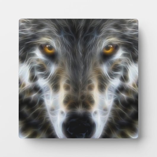 Wolf Inspirational graphic Portrait Fotoplaat (Voorkant)