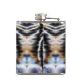 Wolf Inspirational graphic Portrait Heupfles (Achterkant)