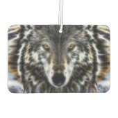 Wolf Inspirational graphic Portrait Luchtverfrisser (Achterkant)