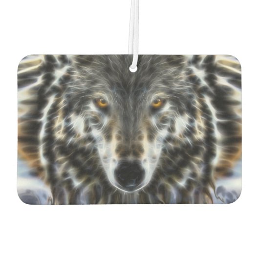 Wolf Inspirational graphic Portrait Luchtverfrisser (Achterkant)