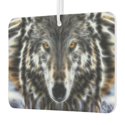 Wolf Inspirational graphic Portrait Luchtverfrisser (Links)