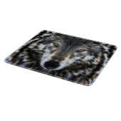 Wolf Inspirational graphic Portrait Snijplank (Hoek)