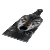 Wolf Inspirational graphic Portrait Snijplank (Hoek)