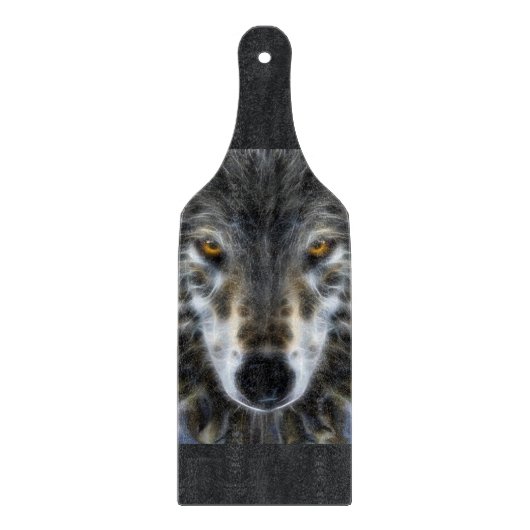 Wolf Inspirational graphic Portrait Snijplank (Voorkant)