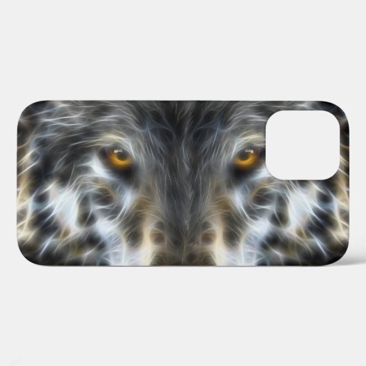 Wolf Inspirerend airpenseel Portret Case-Mate iPhone Case (Achterkant (horizontaal))