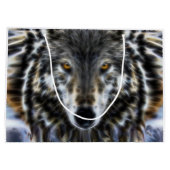 Wolf Inspirerend design Portret Groot Cadeauzakje (Achterkant)