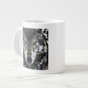 Wolf Inspirerend grafisch portret Grote Koffiekop