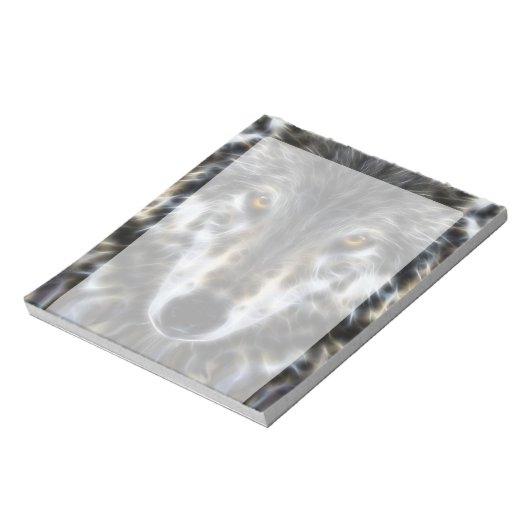 Wolf Inspirerend grafisch portret Notitieblok (Linkerzijde)