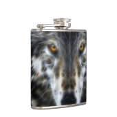 Wolf Inspirerend intense portret Heupfles (Rechts)