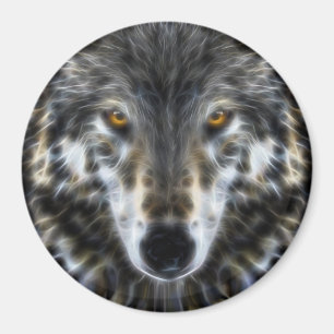 Wolf Inspirerend intense portret Magneet