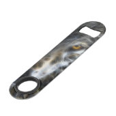 Wolf Inspirerend intense portret Speed Flessenopener (Achterkant Gekanteld)