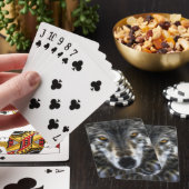 Wolf Inspirerend intense portret Speelkaarten (Insitu)