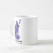 Wolf is hier nog steeds bezig met zelfmoordprevent koffiemok (Voorkant links)