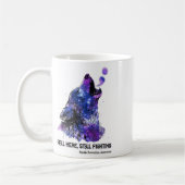 Wolf is hier nog steeds bezig met zelfmoordprevent koffiemok (Links)