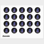 Wolf is hier nog steeds bezig met zelfmoordprevent ronde sticker (Vel)