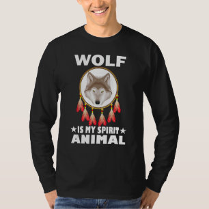 Wolf is mijn Spirit Animal Natuur Lover Gift T-shirt