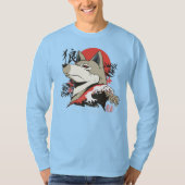 Wolf Japanse Kunst T-shirt (Voorkant)