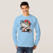 Wolf Japanse Kunst T-shirt (Voorkant volledig)
