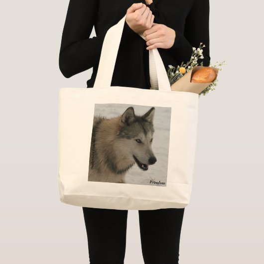 Wolf Jumbo Canvas tas (Voorkant (product))