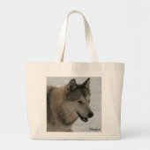 Wolf Jumbo Canvas tas (Voorkant)
