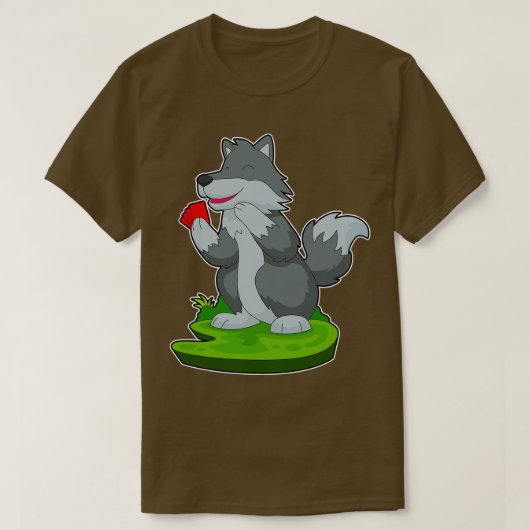 Wolf kaarten t-shirt (Design voorkant)