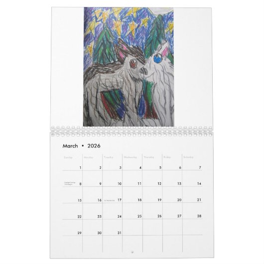 wolf kalender (Mar 2026)