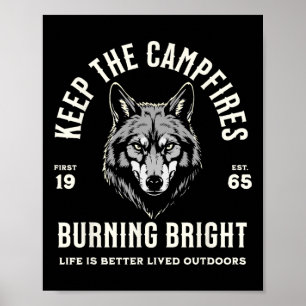 Wolf Kamperen Wandelen Buitenshuis Wandelroute Wan Poster
