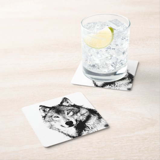 Wolf Kartonnen Onderzetters (Insitu)