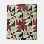 Wolf Keramisch Ornament (Links)