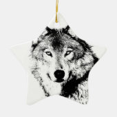 Wolf Keramisch Ornament (Voorkant)