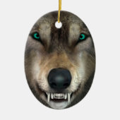 Wolf Keramisch Ornament (Voorkant)