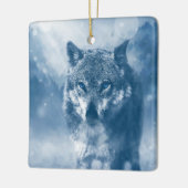 Wolf Keramisch Ornament (Links)