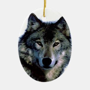 Wolf Keramisch Ornament
