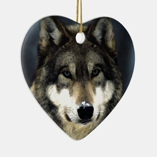 Wolf Keramisch Ornament (Rechts)