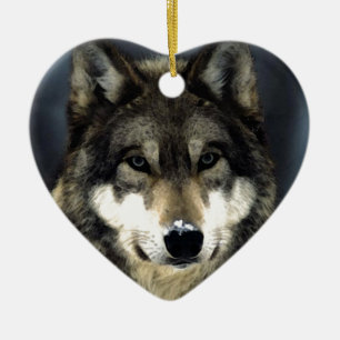Wolf Keramisch Ornament