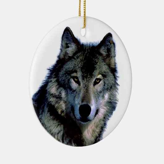 Wolf Keramisch Ornament (Rechts)