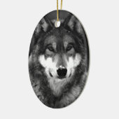 Wolf Keramisch Ornament (Links)