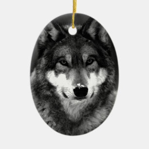 Wolf Keramisch Ornament
