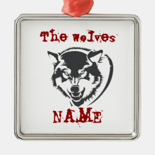 wolf keramische decoratie