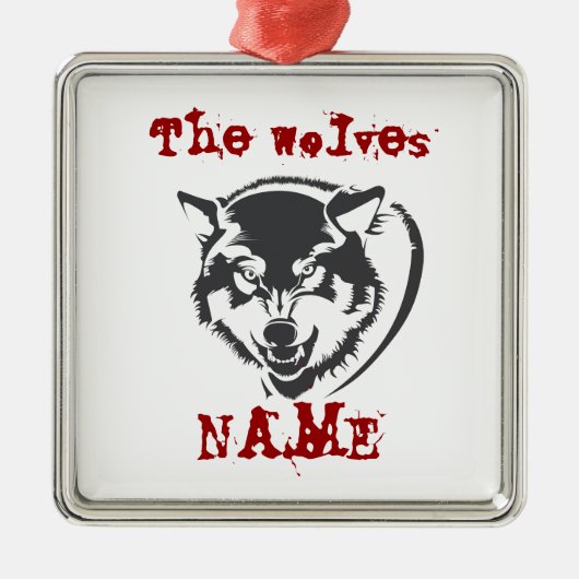 wolf keramische decoratie (Voorkant)