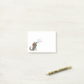 Wolf Kerst Grappige Cute Kinderen Post-it® Notes (Op bureau)