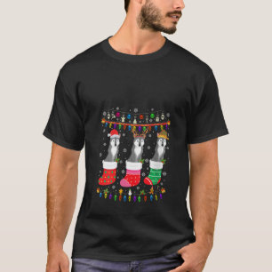 Wolf Kerst Sokken Lelijke Kersttrui Pyjama T-shirt