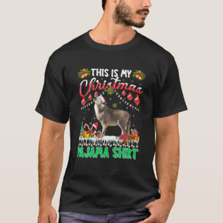 Wolf Kerstmis Dit is mijn kerstpajama Wolf T-shirt