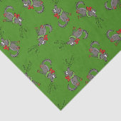 Wolf Kerstmis Funny Cute Kinderen Tissuepapier (Detail)