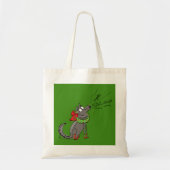 Wolf Kerstmis Funny Cute Kinderen Tote Bag (Voorkant)